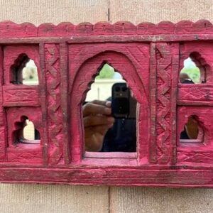 Small Wooden Carved Mirror