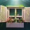 Wooden Wall Planter White Color