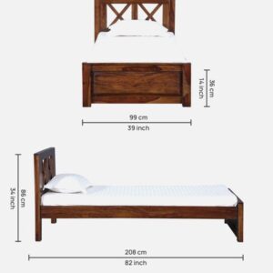 Wooden Single Bed