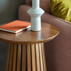 Modern Solid Wood Side Table crafted from exquisite Acacia wood