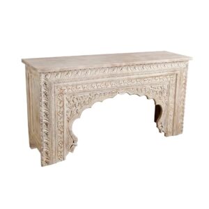 Handcrafted Craved Design Console Table for LivingRoom for Entry Way
