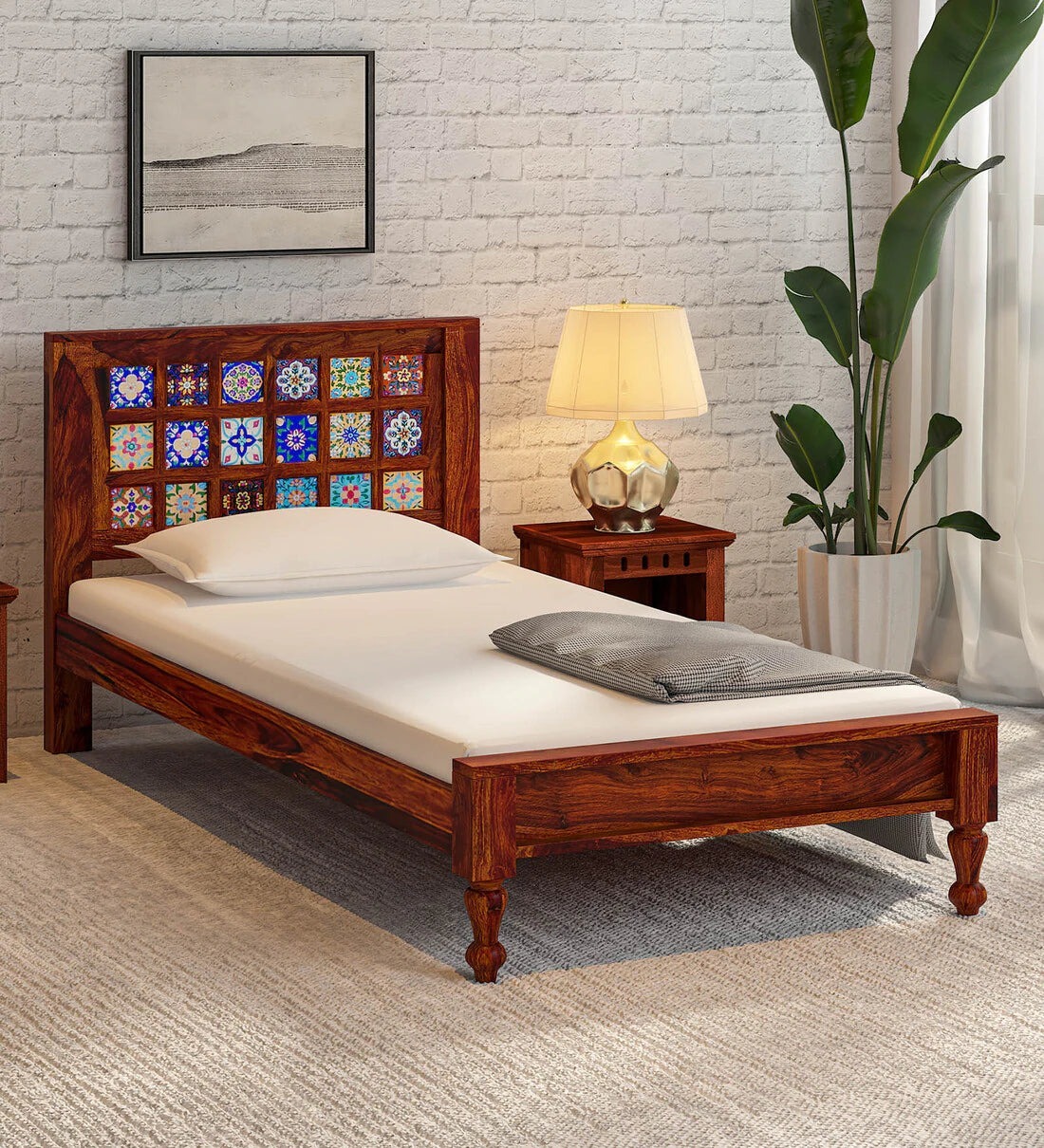 Solid wood single cot hotsell
