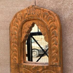 vintage carved wood mirror