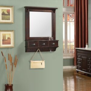 entryway mirrors with hooks