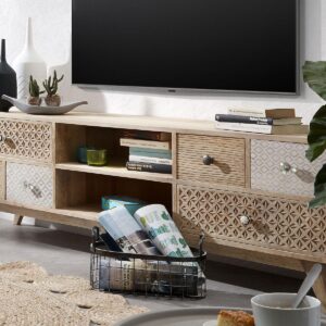 wooden tv panel design