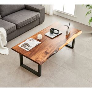 square wooden coffee table