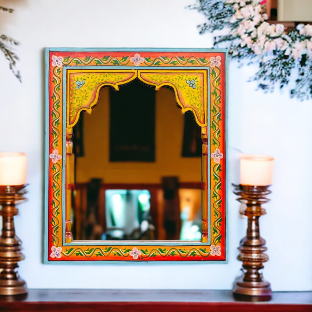 Fake Window Wall Decor Large wooden jharokha window Antique Home