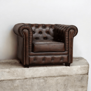 chesterfield sofa leather Single Seater