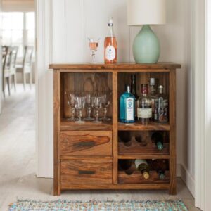 wooden bar cabinet for home