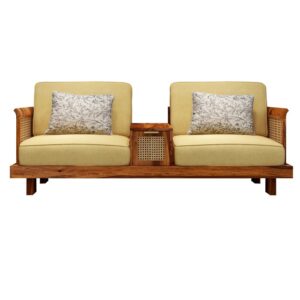 Solid Wood Cane Sofa