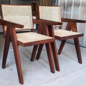 rattan dining chair with arms