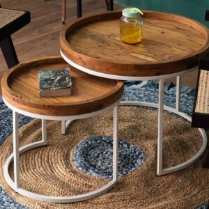 set of 2 coffee tables