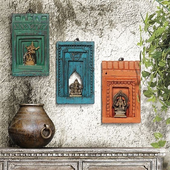 Vintage home decor india | Antique Carved Wall Panel Hanging