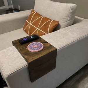 armrest tray sofa wooden