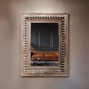 antique mirror wood frame