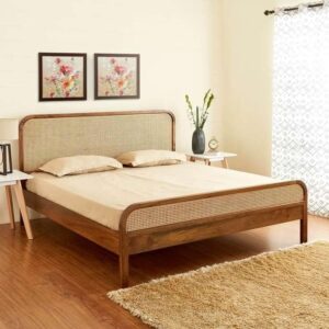 modern cane bed