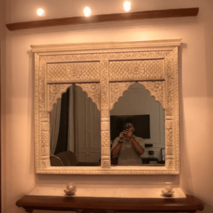 antique jharokha mirror wooden frame