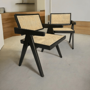 wooden cane chair design