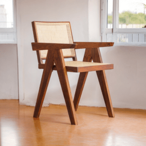 wood cane chair