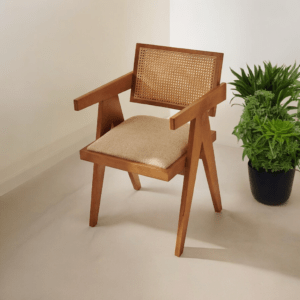 Modern Cane dining chair wood