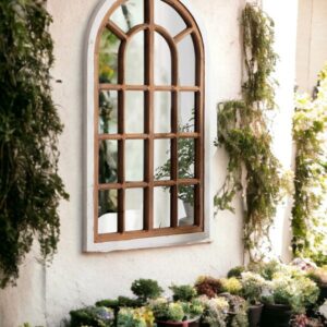 carved wooden mirror frames French Arch Window Mirror