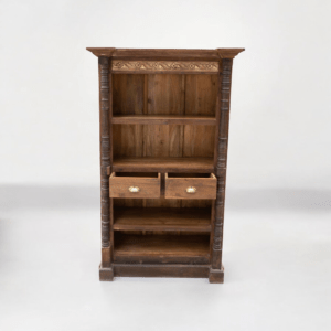 antique bookshelf