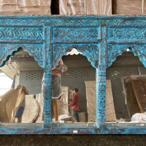 Large Antique Wooden Mirror Frame