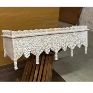 wood carved shelf