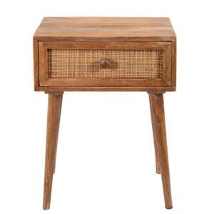 cane bedside table