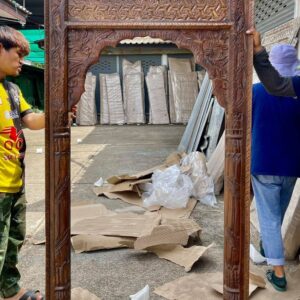 wooden arch door design