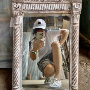 antique large mirror frame