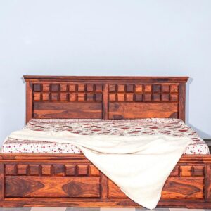 King Size Wooden Bed With Storage