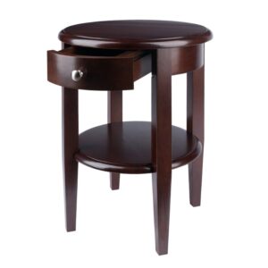 round bedside table Wooden