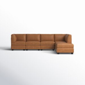 6 Seater Leather Sofa