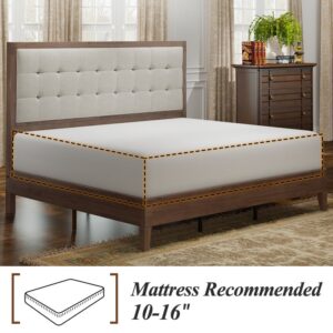 12-Inch Mattress Bed Wooden Design