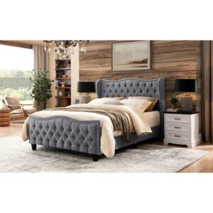 Upholstered Bed with Hydraulic Storage