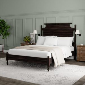 Antique wooden double bed