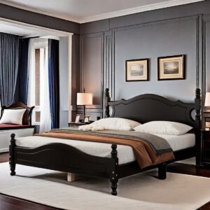 double bed wooden with storage