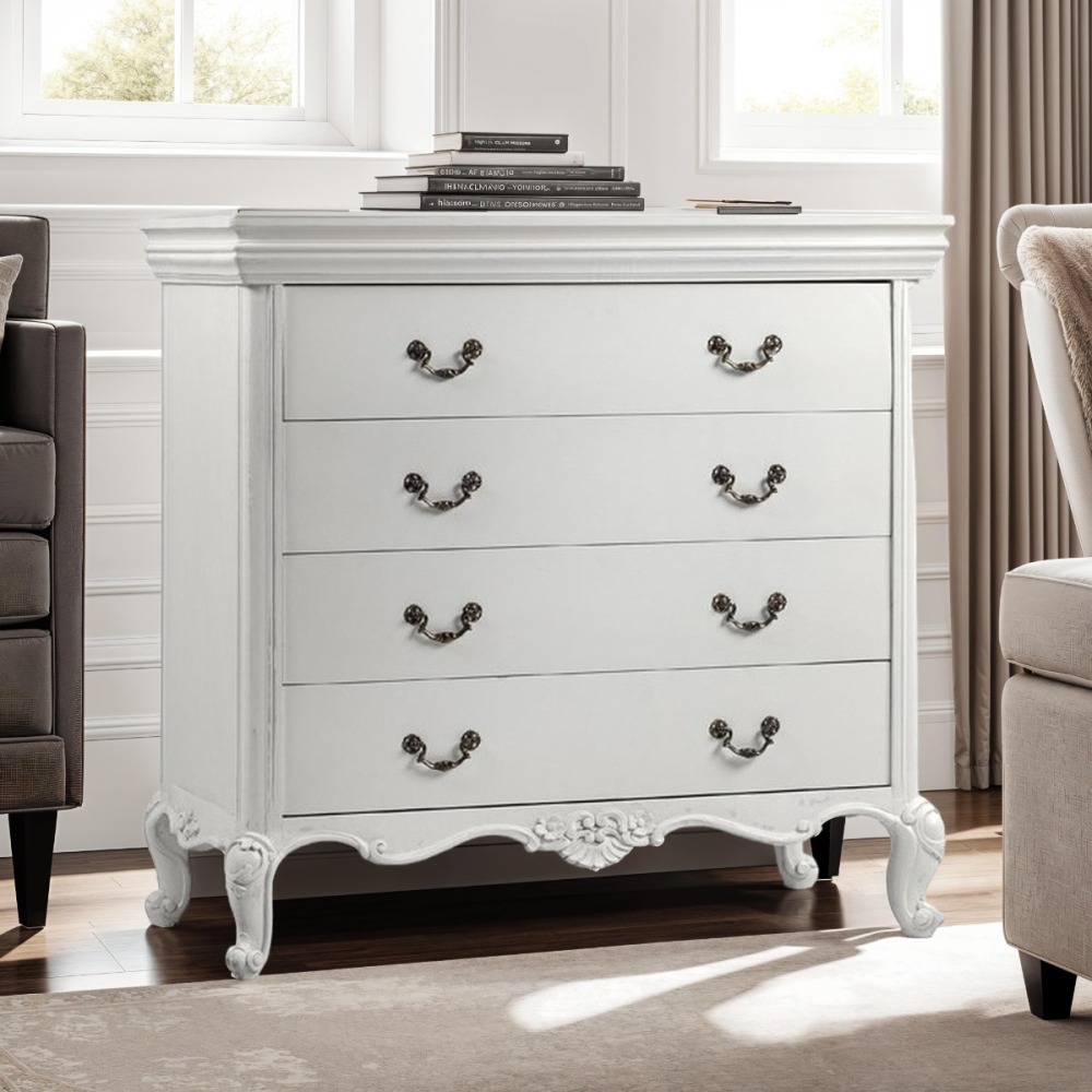 Classic 4 Drawer French Chest of Drawer
