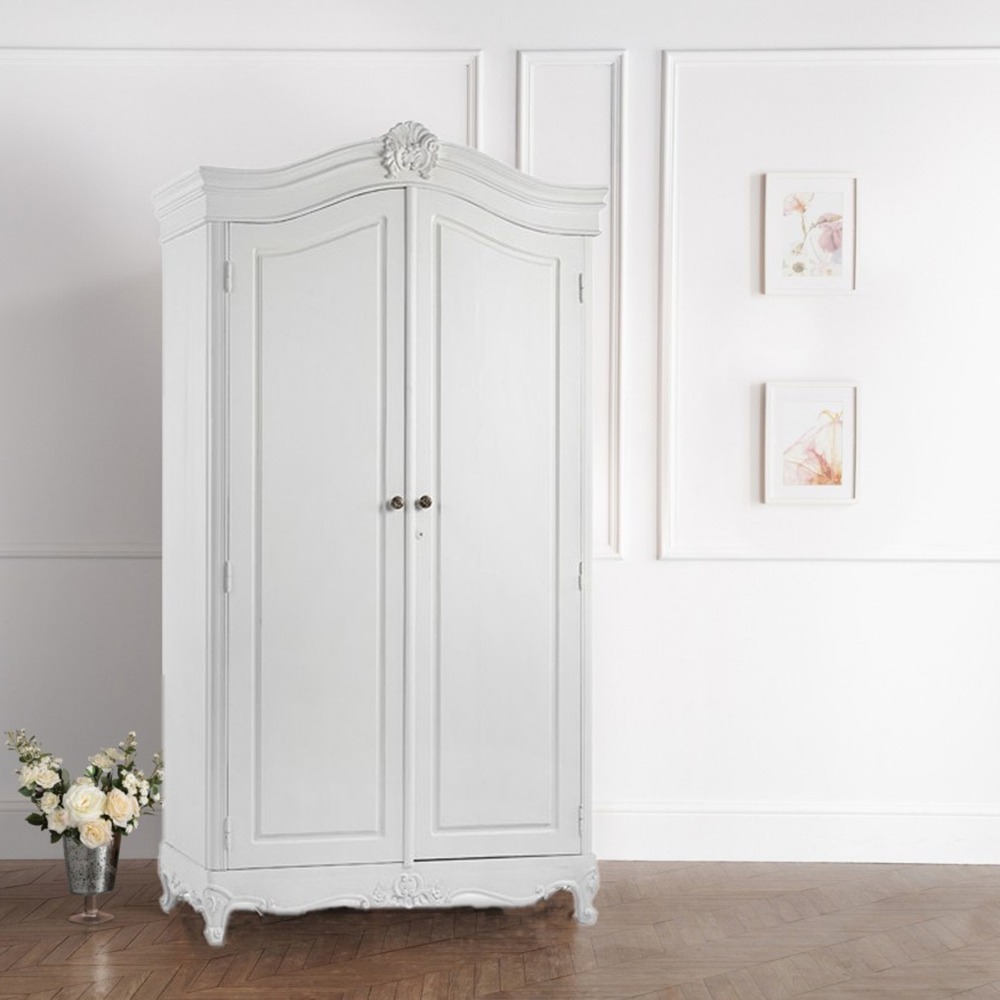 French Vintage Furniture French Armoire with 2 Doors