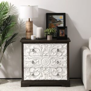 White Bedside Table
