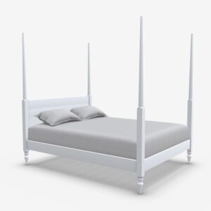 Antique Canopy Wooden Bed