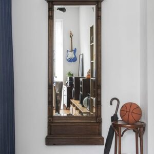 Full Length Mirror with Wooden Frame