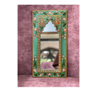 Pichwai Painted Temple Mirror