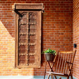 Vintage window door frame