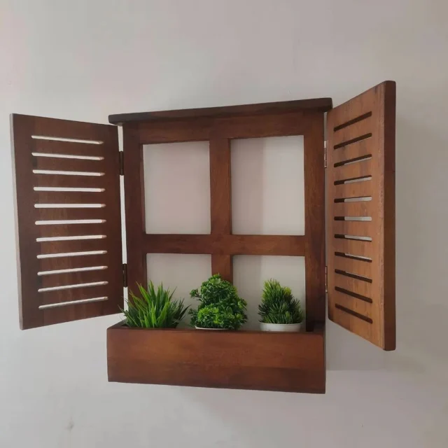 Discover the charm of our Unique Mango Wood Window Shape Shelf 🪟 for wall decor

🌿 a unique blend of functionality and design. Shaped like a window with open doors, this shelf is perfect for showcasing your pots and turning any wall into a focal point. 

Crafted from sustainable mango wood, it adds a rustic touch to your wall decor while keeping your green friends proudly on display.

•	🌱 Sustainable mango wood
•	🖼️ Window-shaped design wall decor
•	🚪 Open doors for easy access
•	🌺 Showcase your plant collection

#MangoWoodShelf #WindowShelf #PlantDisplay #RusticDecor #SustainableHome #GreenThumb #HomeGarden #WallDecor #EcoFriendlyLiving

( Wall Decoration Ideas , Balcony Decor , Livingroom Decor )