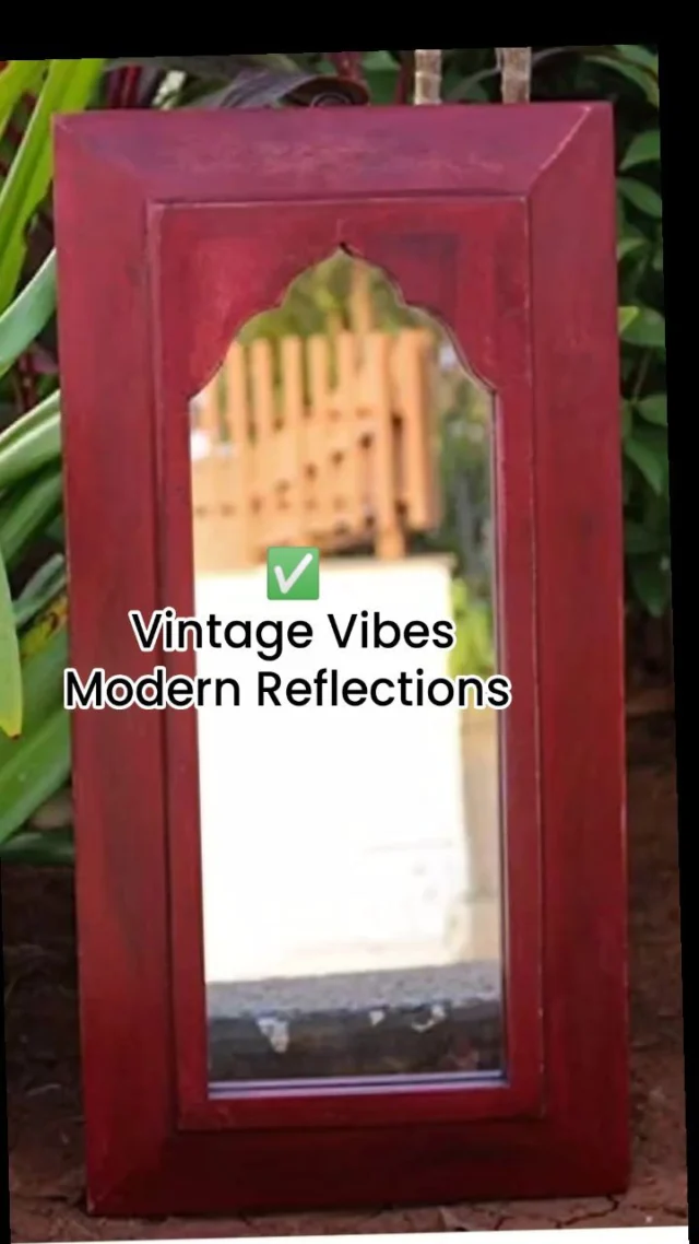 Immerse your home in the allure of history with our Vintage Jharokha Mirror 🌿🪞.

💖 A masterpiece of craftsmanship
🏡 A window to the past in your modern home

🌱 Bring an antique touch to contemporary spaces
🔍 Detailed carvings that tell stories

🎨 A blend of culture and elegance on your wall
🌟 Elevate your decor with a piece of history

Let your home reflect the beauty of traditions.

#HeritageHome #JharokhaJewel #VintageVibes #AntiqueElegance #MirrorMoment

( Vintage Wall Decor , Vintage Mirror , Jharokha Mirror )